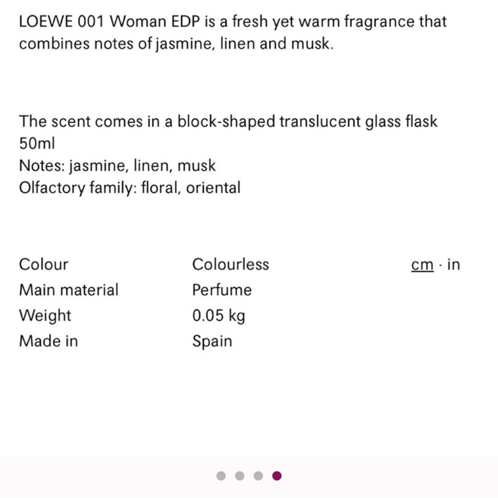 Loewe 001 Woman Eau de Parfum - Clear and Natural - Picture 4 of 4